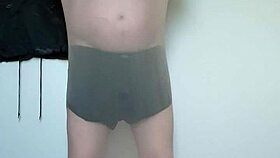 carmen nylonjunge slips into nylon full body super intriguing stuff