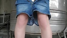 Ting Xuan's Shemale Outdoor Urination and Anal Tease