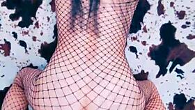 wow she lifts her chest spreads those legs trembling in lingerie tension!