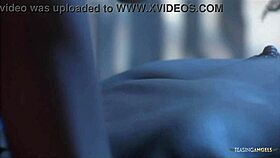 skinny lesbians finger suck pussy wildly on bed!