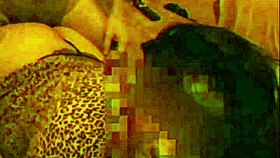 latina wife bent over doggystyle loves sucking two cocks so good