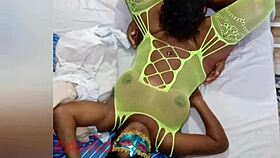 Latina BBW Prostitute Rips Clothes for Dripping Oral Cumshot on Huge Tits