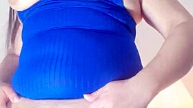 Slutty wife masturbates for husband's watching friends