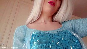 Elsa cosplay queen delivers ultimate body pleasure
