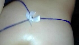 bent over in lingerie and stockings begging for doggystyle?