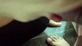 hot latina bride takes huge cock deep anal assfucking in bathroom with natural tits bouncing wildly