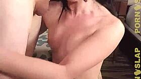 PornSlap Mandy Muse Chokes On Monster Cock In Sloppy Deepthroat Ride