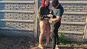 😈 seducing the gardener for rough doggy creampie while hubby's at work in the garden