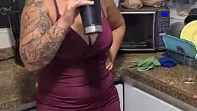 friends chatting turns into teasing flashes and bare reveals