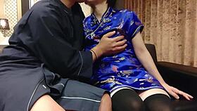 Amateur China Dress Girl Delivers Epic Blowjob And Wild Sex!