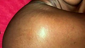 black beauty enjoys deep creampie after intense homemade session