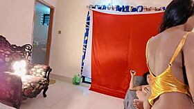 hot indian milf and stud fuck passionately doggystyle cowgirl deepthroat creampie in bed