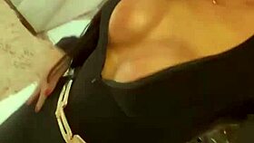 caught busty nurse cheating humping laundry moaning loud