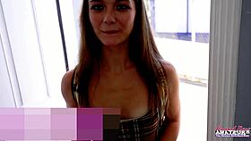 mira monroe petite brunette rims ass deepthroats craves anal cum swallow