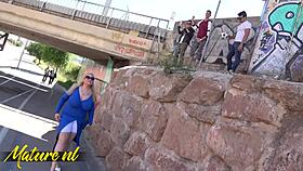 hey spanish mature musa libertina rides three guys wild at once