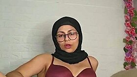 mia niqab jumps 12 inch bbc dildo arab cutie homemade toy fun