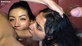 Hot wife swap quartet with Yasmina Khan deepthroats and creampies! 🔥🍆💦