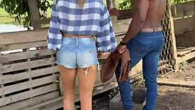 massive bbc seduces curvy hotwife boss craving farm creampie thrill