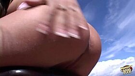 gaping dirty blonde's ass then feeding her the anal creampie heaven