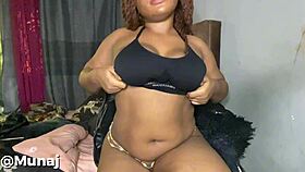 Munaj's Fat Pussy Endures Rough Fingering To Massive Squirting!