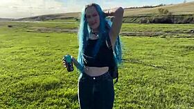 Russian students street fuck creampie daily life 😏🍆💦