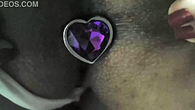 yo today i grabbed that medium buttplug to stretch my bbw wife's tight fat ass cheeks wide open