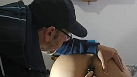 Safada redhead teases hubby then invites neighbor to shave wet pussy 😈💦