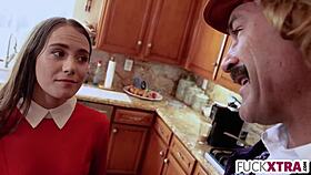 shy petite blonde teen with narrow ass dives deepthroat in willy wonka sex factory hardcore