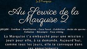 ready to serve the marquise's every teasing command?