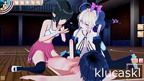 Boy fucks succubus and elf hard in school orgy