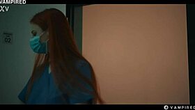 that 18 year old redhead vampire lures josephine jackson into wet lesbian scissoring and face sitting