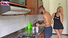 my roommate sweet talks me into netflix but dorm sex explodes with big cock pounding