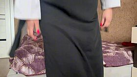 horny milf in sexy pantyhose strokes hard craving wet pussy orgasm