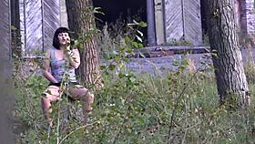 Watch her swallow cock begging in pov to get fucked hard and creampied