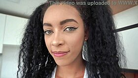 Ever seen a slim Brazilian ebony take three big cocks deep in her tight ass?