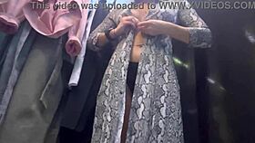 Real Russian Milf Strips Panties in Hidden Dressing Room