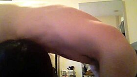 gorgeous brunette sabrina sinclair gags on deepthroat blowjob like a pro