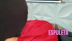 sexy latina strokes cock in lingerie flash