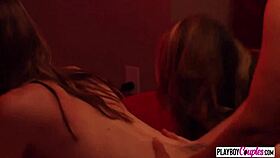 i'm loving these swinger babes' slippery oil massage orgy