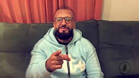 huge ass grinds perfectly on thick shaft