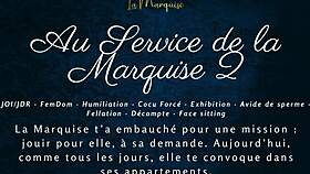 ready to serve the marquise's every teasing command?