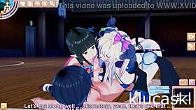 Boy fucks succubus and elf hard in school orgy