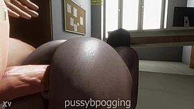 pussy grips cock so tight it barely moves during intense hardcore thrusting