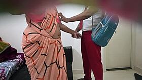 student rams milf doggystyle after sloppy bent over blowjob!