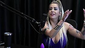 Julia Fontanelli blows robber client beyond sex in sheer red! 😈💦