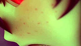 hu tao gets horny slurping cock till it explodes with cum 😘💦