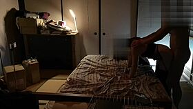 standing back into steamy asian handjob finish with stockings tease