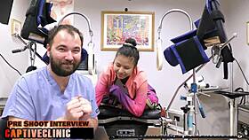 I'm the doctor's new sex slave getting deepthroated and creampied