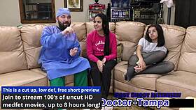 Dr Tampa gives neighbor Alix Avery first intense gyno exam with fingering and moaning