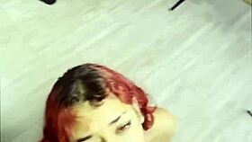 Anticipating the thick ropes of cum splashing across her eager face